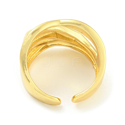 Rack Plating Brass Hollow Open Cuff Rings RJEW-Q784-01G-1