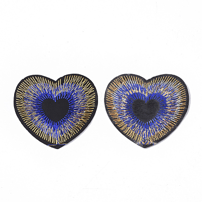 Computerized Embroidery Cloth Iron On/Sew On Patches AJEW-S076-028-1