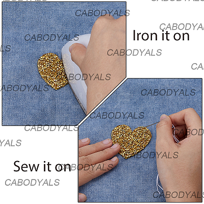 20Pcs 2 Styles Glitter Resin Hotfix Rhinestone DIY-CY0002-36A-1