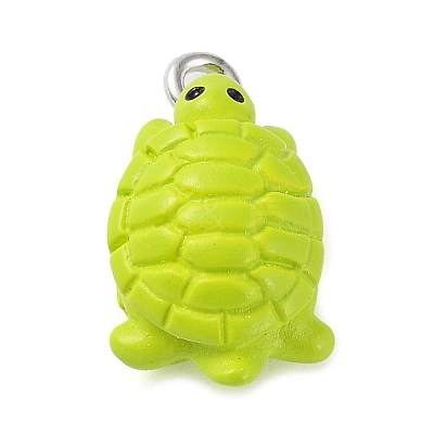 Opaque Resin Pendants RESI-Z014-01J-1