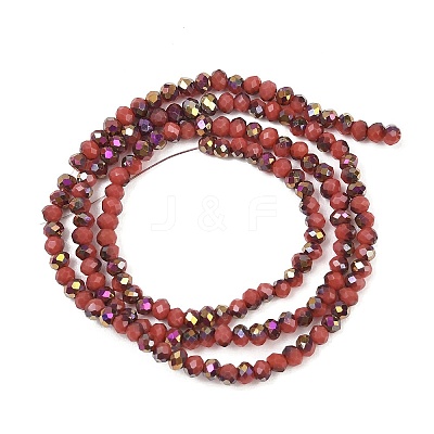 Electroplate Glass Beads Stradns EGLA-H114-02A-06-1