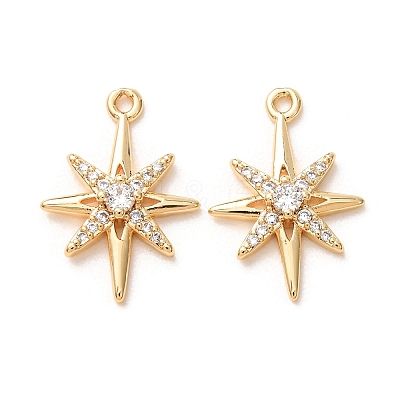 Brass Pave Cubic Zirconia Pendants KK-A304-29B-G-1