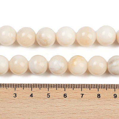 Natural White Jade Beads Strands G-F792-C01-02-1