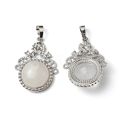 Natural Quartz Crystal Pendants G-P498-01P-04-1