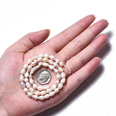 Natural Cultured Freshwater Pearl Beads Strands PEAR-N012-05F-1