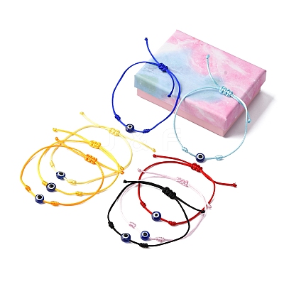 8Pcs Nylon Thread Bracelets BJEW-FS00019-1