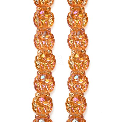 Electroplate Glass Bead Strands EGLA-H110-01HR-03-1