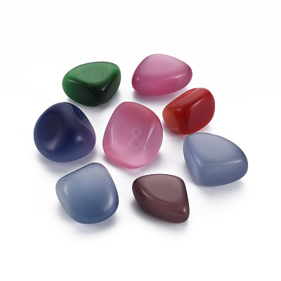 Natural Cat Eye Beads G-N0326-92-1