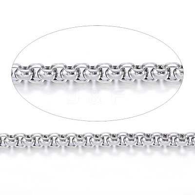 Tarnish Resistant 304 Stainless Steel Box Chains CHS-G002-01P-1