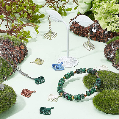 24Pcs 6 Colors Alloy Pendants FIND-BC0003-28-1
