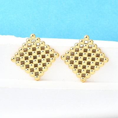 304 Stainless Steel Stud Earrings EJEW-Z026-01G-1
