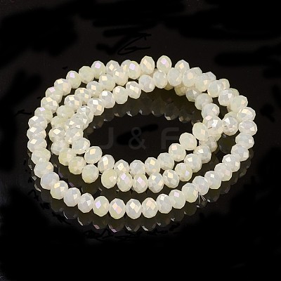 Electroplate Glass Beads Strands EGLA-A034-J6mm-T07-1