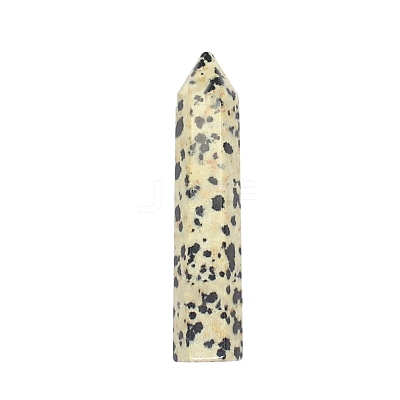 Point Tower Natural Dalmatian Jasper Home Display Decoration PW-WG24364-06-1