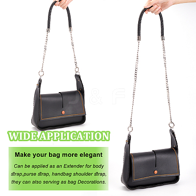 PU Leather Braided Rope Shoulder Strap FIND-WH0152-160-1