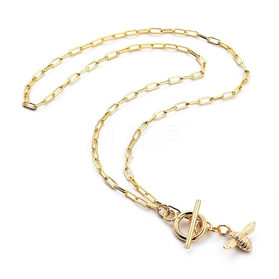 Brass Pendant Necklaces X-NJEW-JN03060-1