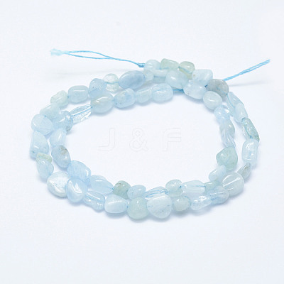 Natural Aquamarine Beads Strands G-K203-46-1