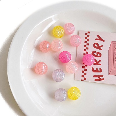 Opaque Acrylic Beads OACR-F011-13-1
