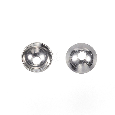 Tarnish Resistant 201 Stainless Steel Bead Caps STAS-F040-20B-P-1