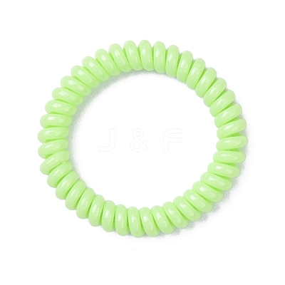 Plastic Telephone Cord Elastic Hair Ties X-OHAR-Q044-21-1