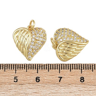 Brass Micro Pave Cubic Zirconia Pendants ZIRC-I367-11G-03-1