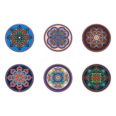 6Pcs 6 Style Silicone Hot Pads Holders SIL-BT0001-01A-1