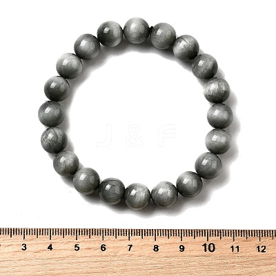Grade AA Natural Eagle Eye Stone Round Beads Stretch Bracelets for Women BJEW-L712-B05-10mm-1