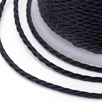 Round Waxed Polyester Cord X-YC-G006-01-1.0mm-01-1