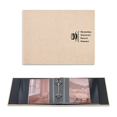 Rectangle Paper Scrapbook DIY Binder Photo Album AJEW-TAC0038-30B-1