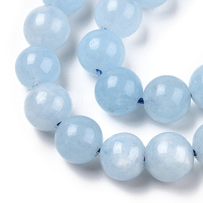 Dyed Natural Quartz Round Bead Strands G-R173-8mm-03-1