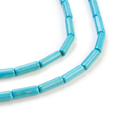 Synthetic Turquoise Beads Strands TURQ-G120-4x13mm-15-1