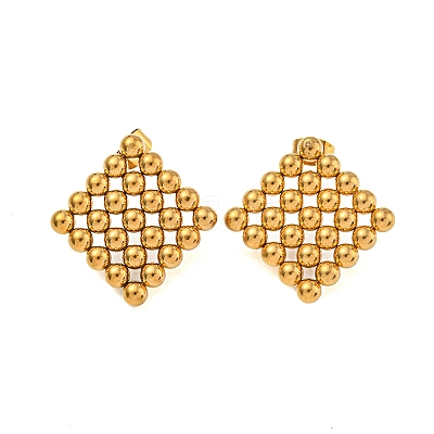 304 Stainless Steel Stud Earrings for Women EJEW-Z058-01G-02-1