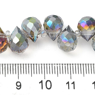 Electroplate Glass Beads Strands EGLA-D030-17H-1