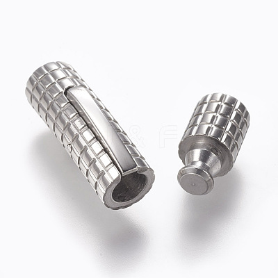 Tarnish Resistant 304 Stainless Steel Bayonet Clasps STAS-O114-043B-P-1