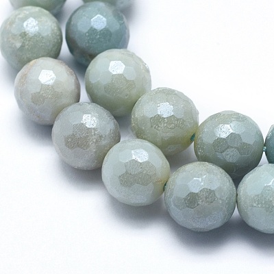 Natural Flower Amazonite Beads Strands X-G-O164-02-6mm-1