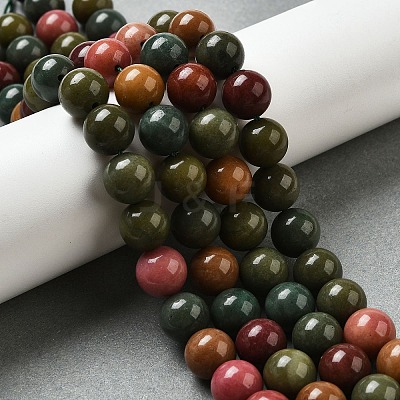 Dyed Natural Malaysia Jade Beads Strands G-G021-02C-18-1