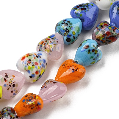 Handmade Lampwork Beads Strands LAMP-R145-10-1