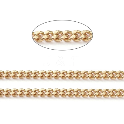 3.28 Feet Brass Curb Chains X-CHC-G005-05G-1