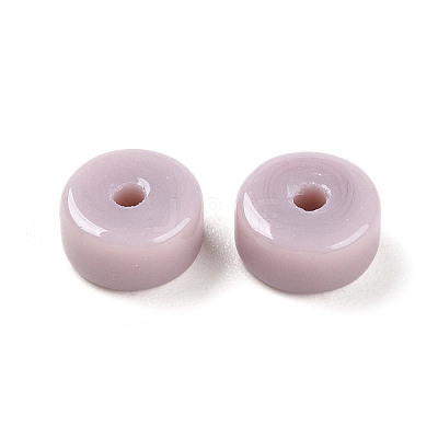 Opaque Solid Color Glass Beads X1-GLAA-N007-6x3mm-A02-1