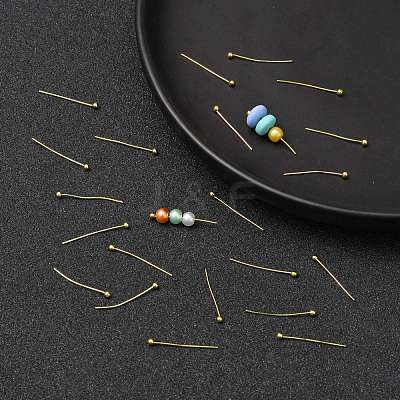 Brass Ball Head Pins X-KK-R020-04G-1