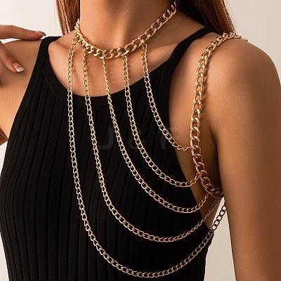 Ally Multi-Layered Twisted Chain Shoulder Body Chains for Women FS-WG6F463-01-1