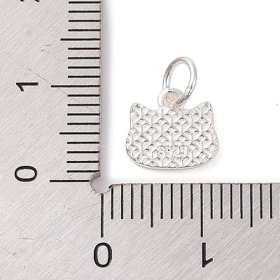 Cat Shape 925 Sterling Silver Charms STER-F056-03S-01-1