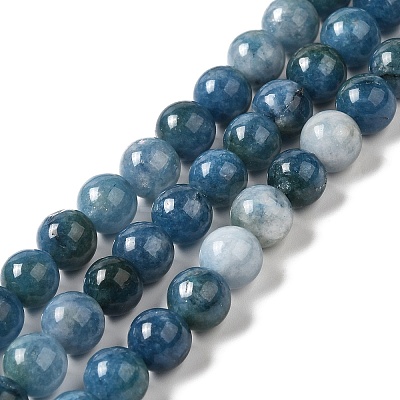 Natural Dyed White Jade Beads Strands G-M402-C03-02-1