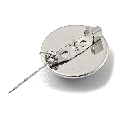 Round Glass Brooches FIND-Q096-01A-1