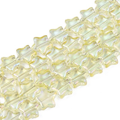 Electroplate Glass Beads Strand EGLA-S188-17-1