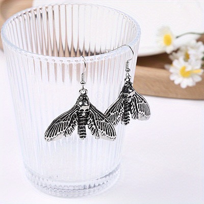 Alloy & Brass Moth Dangle Earrings for Women WG461A9-01-1