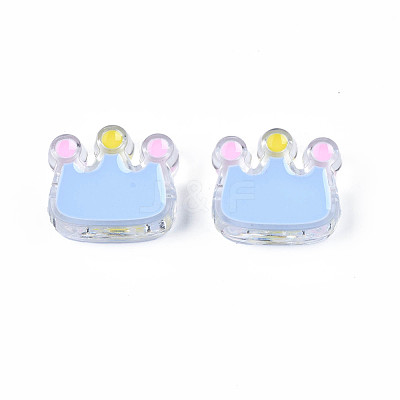 Transparent Acrylic Beads ACRC-S039-08-1