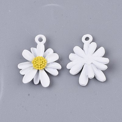 Spray Painted Alloy Pendants X-PALLOY-N0147-04-1