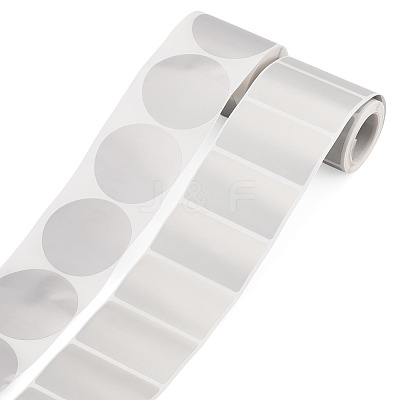 2 Rolls 2 Styles Vinyl Plastic Printable Holographic Stickers OFST-TA0001-11C-1