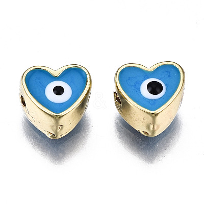 Alloy Enamel Beads PALLOY-Q441-036B-RS-1