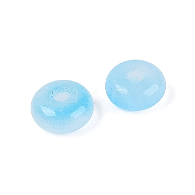 Baking Paint Imitation Jade Glass Beads GL-N006-01A-14-1